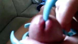 blue nails pee-hole insertion