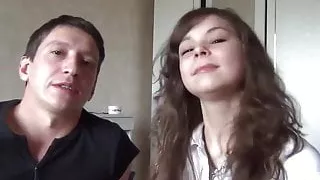 My cute girlfriend nude body posing and blowjob outdoor