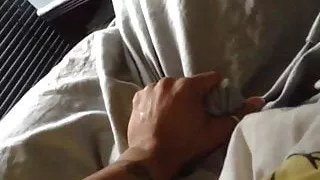 Playing with hubby's cock