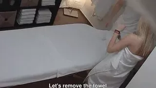 Czech Hot Blonde Enjoys Fucking on Massage Table