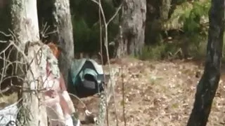 horny redhead swiss wife outdoor strip and fuck