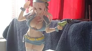 Super Sonico Space Police Gets Cum On Her Big Tits