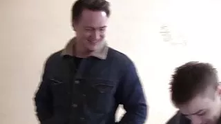 Sexy girls shows tits to horny tourists scene 1