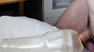 Cum twice with my new Fleshlight in multi orgasmic training