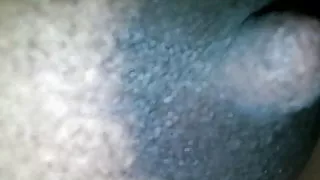 my wife's tight little black hairy pussy