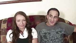 Skinny Teen in First Time Porn Casting with Nice Lingerie