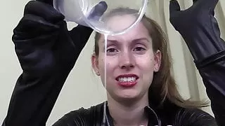 Lelu Love-Leather Fetish FemDom Cum Eating