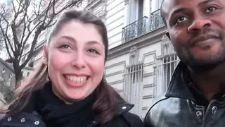 Amateur chubby french brunette banged by black n white dicks