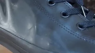 Converse Sneaker Fetish With Rubber Anal Action
