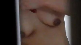 Asian Wife Brushing Hair