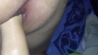 Wife fisting husbands ass