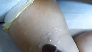 Cum On Her Leg