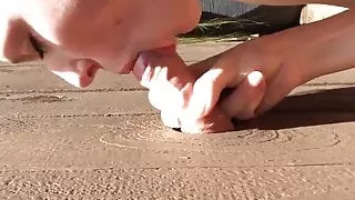 Blonde Amateur Outdoors Glory Hole