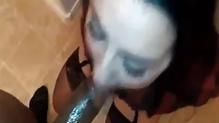 Amateur brunette feats on bbc