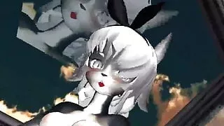 MMD furry girls