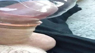 playing with a bottle