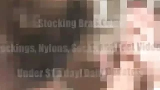 Watch us sucking toes in our sexy little stockings