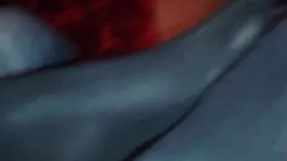 Rubbing wife's Tight covered legs again!