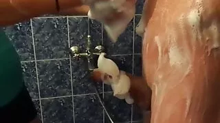 Taking shower with a friend - Bulgarian