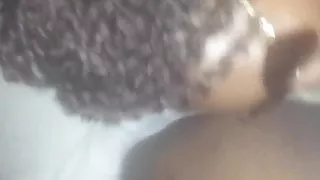 Ebony milf doing what she loves