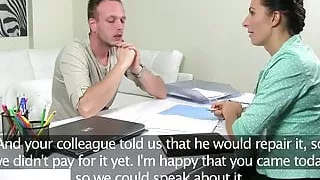 Real casting babe sucking cock before fucking