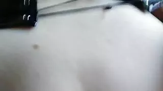 Masked girl fucks and sucks