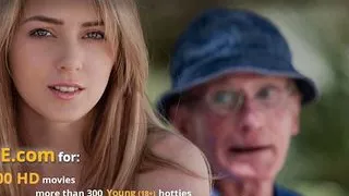 Young girl is so kinky that fucks an wizened 76 old man