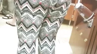 Milf Sucks up pants Booty