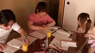 Asian teenager pussyfucked before facial