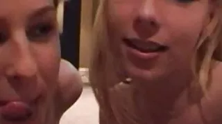 Hot blonde swallows heavy load... vol 5