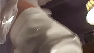 Tall Asian mistress demolish her small slave