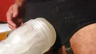 Fleshlight ficken mit Gummi