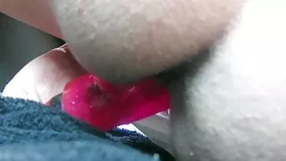 masterbating with my new pink dildo style