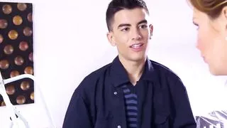 Horny MILFand hot stepdaughter fuck the house painter