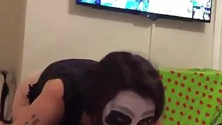 Halloween ass lick sub