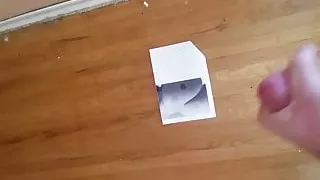 Painting another portrait with my cock.