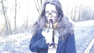 Andrea hairy babe public