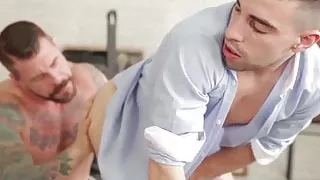 Josh Milk enjoying Roccos cock inside his tight ass