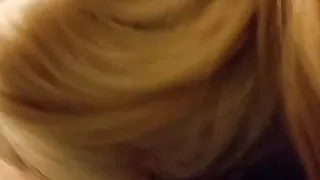 Fran giving me my regular blowjob!