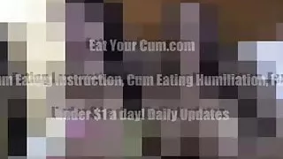 Open wide and shoot your cum in your own mouth CEI