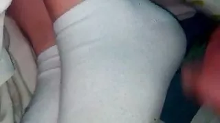 cum on girlfriends socks