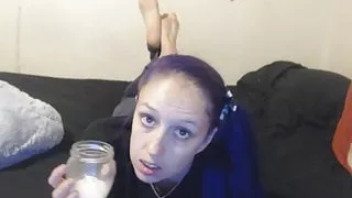 the pose feet cum swallow