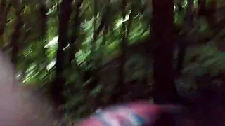50 years milf get blowjob in Moscow forest 27.07.2015