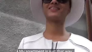 Ebony euro doggystyle fucked by sham agent