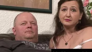 Horny german milf take two dicks