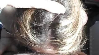 Sexy blonde POV blowjob