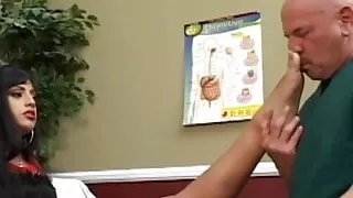 Ice La Fox punishes her male nurse