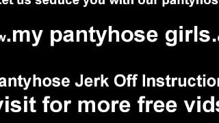 These nude pantyhose are almost too hot JOI