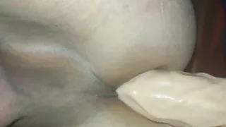 JanebitchTV fucking a big dildo