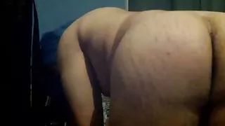 Blue Haired Femboi toying her ass